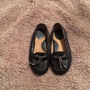 Frye black loafers
